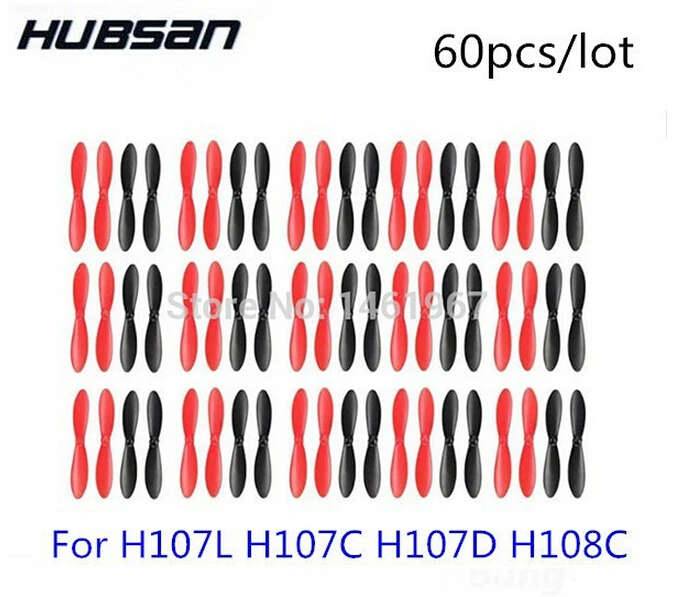60 шт. Hubsan X4 Квадрокоптер H107L H107C H107D H108C Y310B JXD385 винты квадрокоптера H107 A02 лезвие