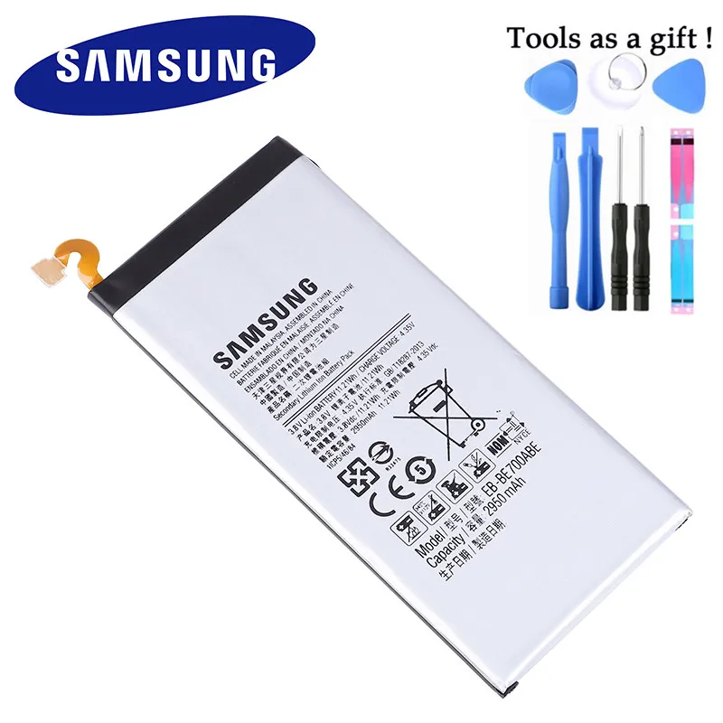 Новый оригинальный EB-BE700ABE для Samsung Galaxy E7 батарея E7000 E700F 2950 мАч реальная емкость Akku