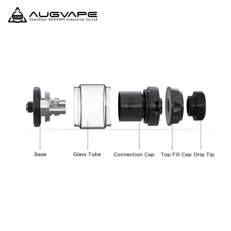 Оригинальный атомайзер Augvape INTAKE RTA Tank электронные сигареты емкость 24 мм 4 2 мл