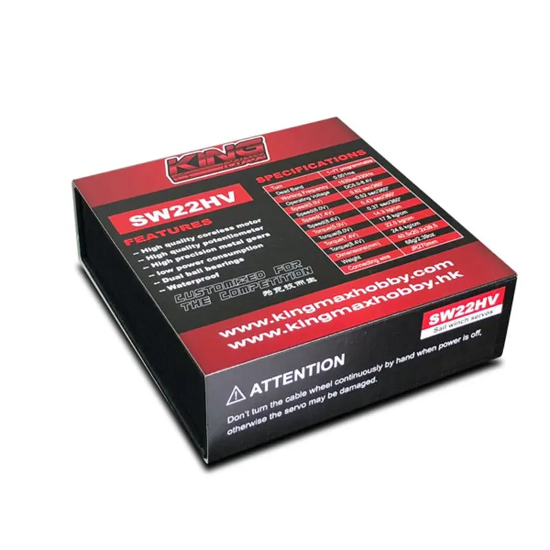 KINGMAX SW22HV 68 г 22 кг. См цифровые металлические шестерни Парусная лебедка