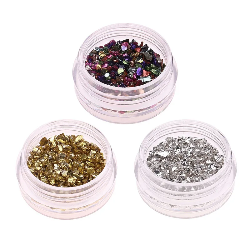 Новые модные стразы из сломанного стекла для украшения ногтей Необычные камни