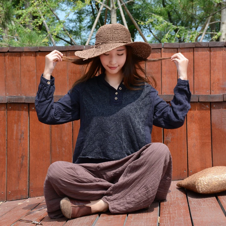 2018 cotton linen women top vintage summer autumn t-shirt long sleeve ladies tops fashion brand female vestidos clothing | Женская