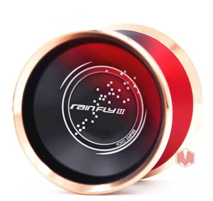 black red Новое поступление YOYOEMPIRE дождь муха йо Профессиональный Йо-Йо красочное кольцо йо-йо игрушка - Цвет: black red