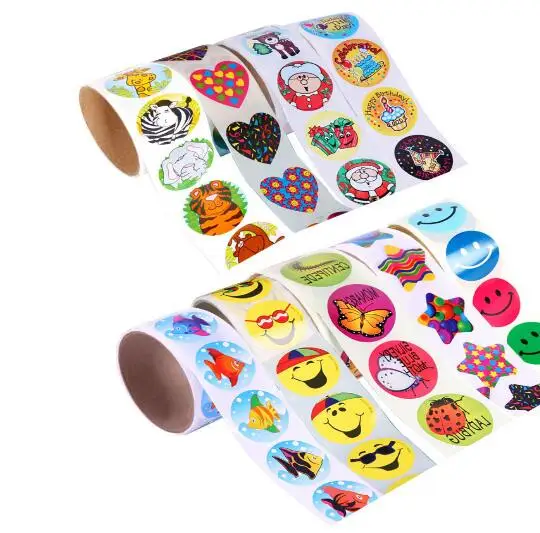 100 шт./1 рулон детские наклейки для скрапбукинга|reward stickers|kids stickerssticker toy |