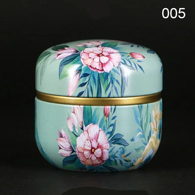 Многофункциональная круглая металлическая коробка для чая в китайском стиле