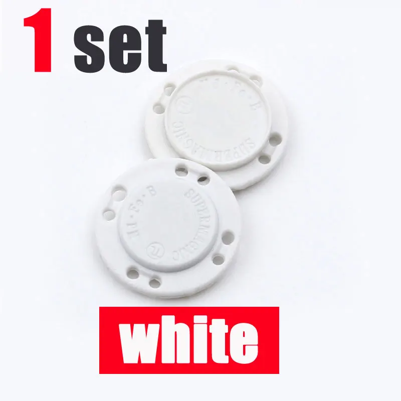 white 1SET Магнит Магнитные скрытые кнопки диаметр Невидимый аттракцион нейлоновый материал для одежды чемодан или сумка с использованием 18 мм 22 мм 26 мм - Цвет: white 1SET