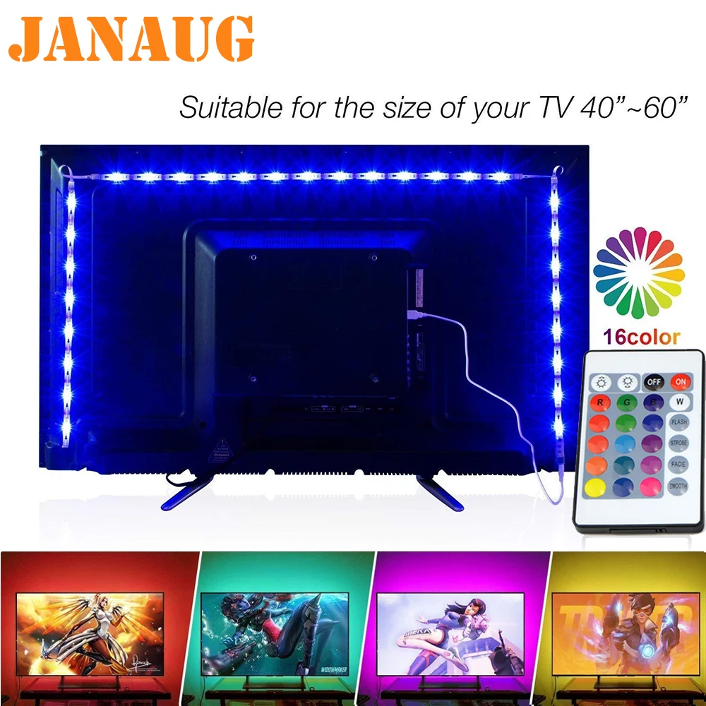Светодиодная подсветка для телевизора App Bluetooth USB светодиодная осветительная