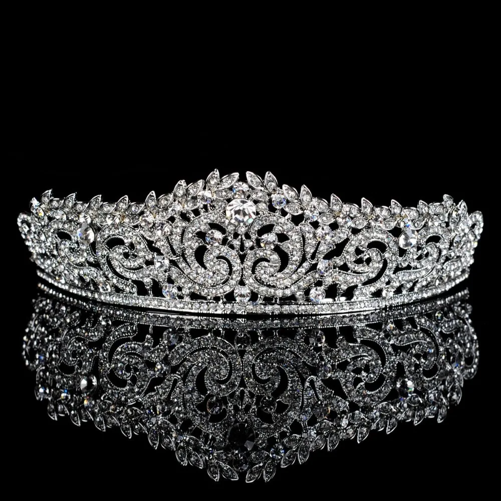 Topwedding Стразы Свадебный головной убор свадебная тиара Корона, для женщин