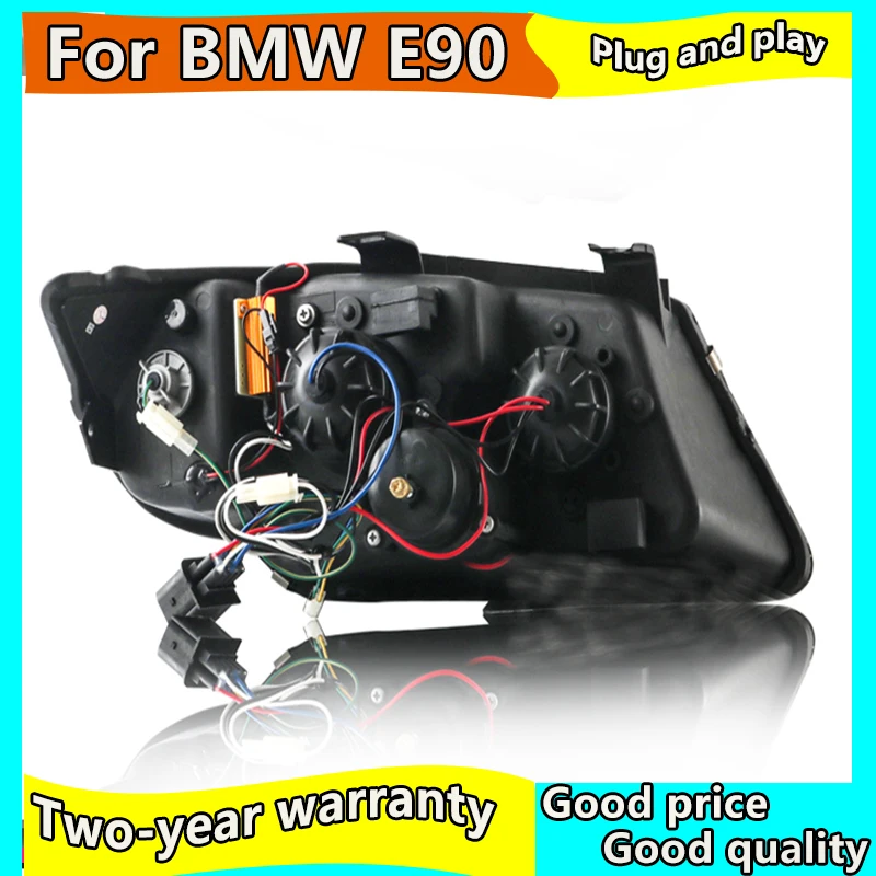 Автостайлинг для BMW E90 фары 2005-2012 320i 318i 323i 325i DRL Hid ангельские глазки Биксеноновые