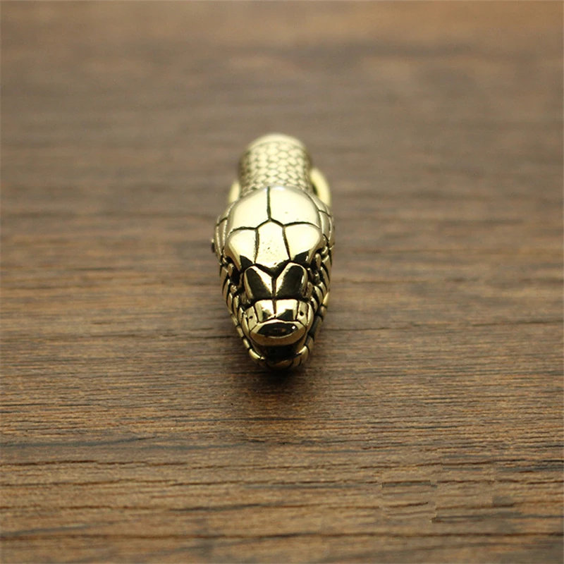 1PC Creative Brass Twelve Zodiac Spring Snake Score Hooks Pendant Personalized Keychain Key Ring Accessories EDC Pocket Tool | Спорт и