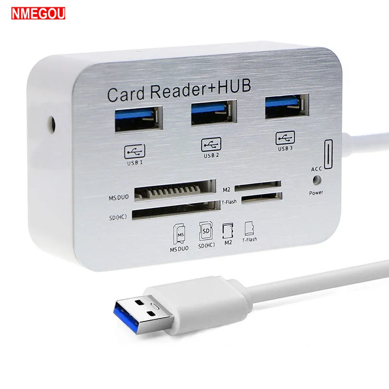 Высокоскоростной многопортовый концентратор USB 3 0 с портами кардридер SD TF