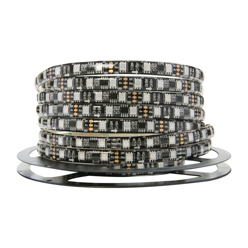 KZKRSR 5 м/рулон 16.5ft DC12V WS2811 2811 IC 30/60 светодиодов/m 5050 SMD RGB Светодиодная лента