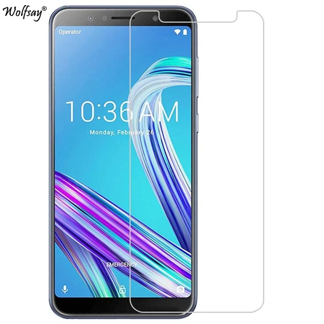 2 шт. закаленное стекло Wolfsay для Asus Zenfone Max Pro M1 ZB601KL ZB602KL защитная пленка
