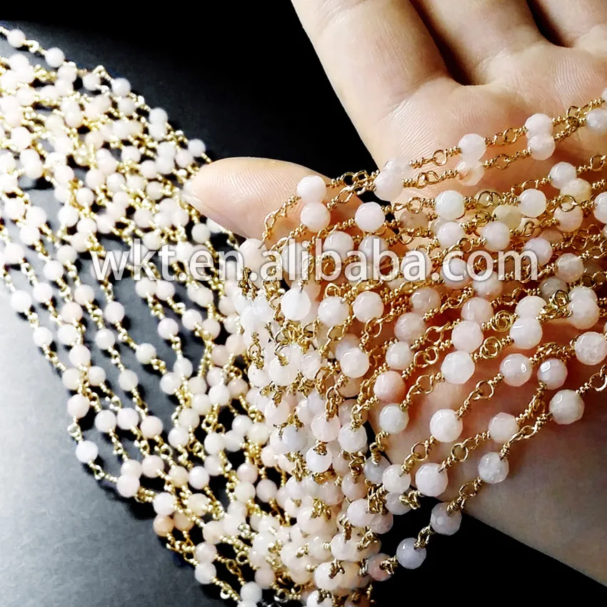 WT RBC018 24k золотые гальванические нетарнифицированные Бусы из натурального