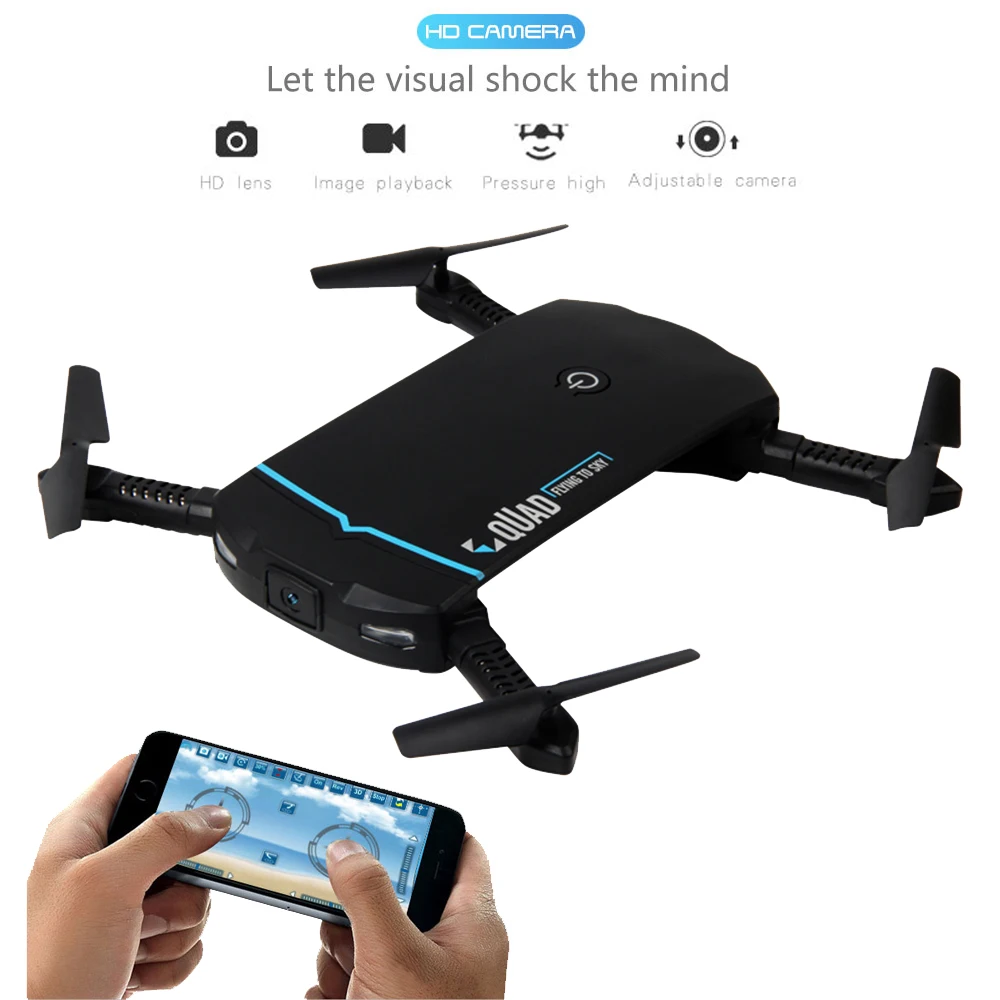 Селфи складной Дрон с Wi Fi FPV камерой Карманный 6 осевой гироскоп высота удержания