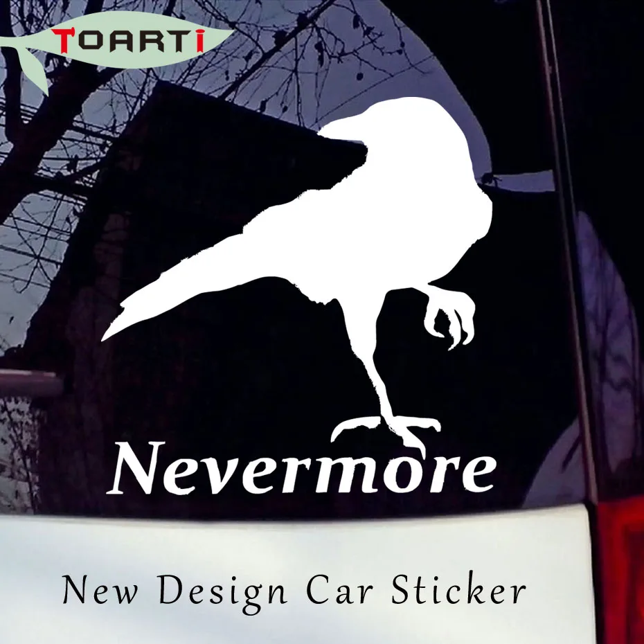 Виниловые наклейки на автомобиль The Raven Nevermore для бампера окно креативные