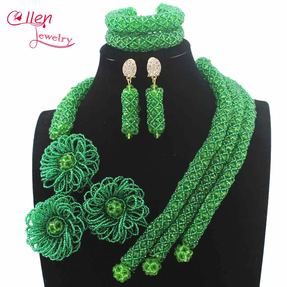 Модные новые желтые массивные африканские бусины ювелирные наборы черный