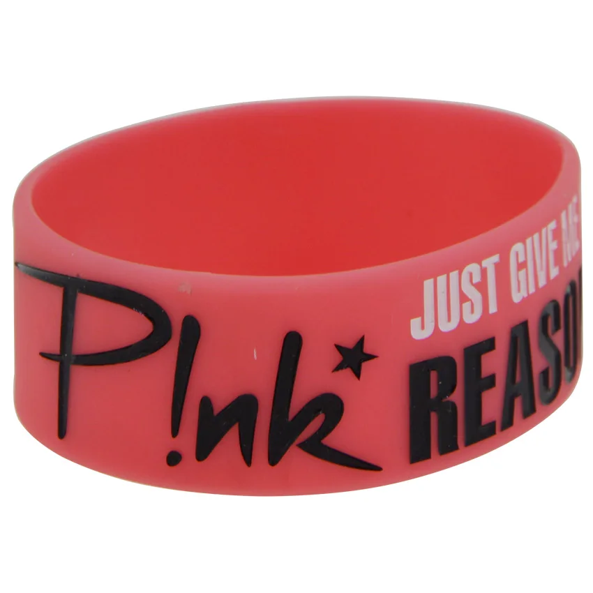 1 шт. розовый цвет о любви просто дайте мне причину силиконовый браслет|wristband|wristband