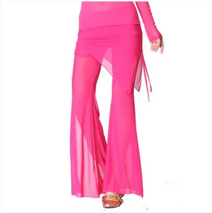 Новые костюмы для танца живота сексуальные газовые штаны на талии женщин брюки