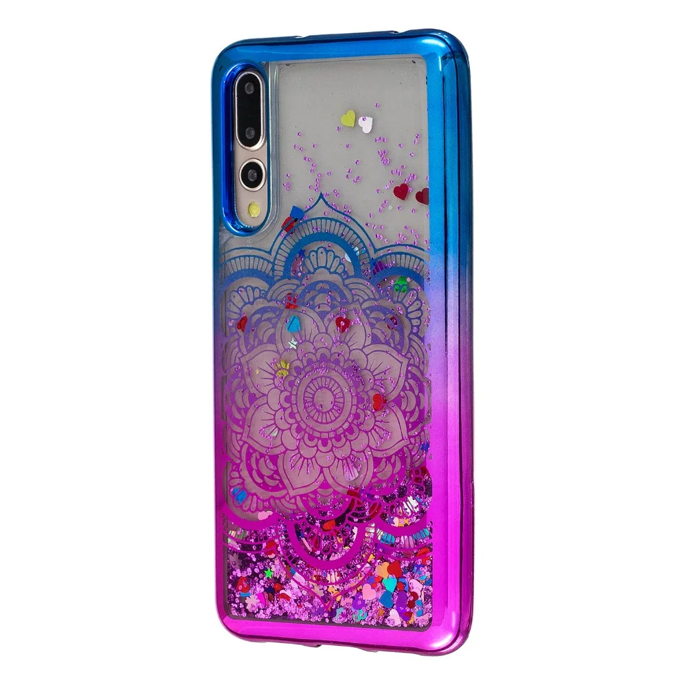 Покрытие Блеск Жидкость зыбучие пески чехол для Coque huawei P20 Pro Телефон задняя
