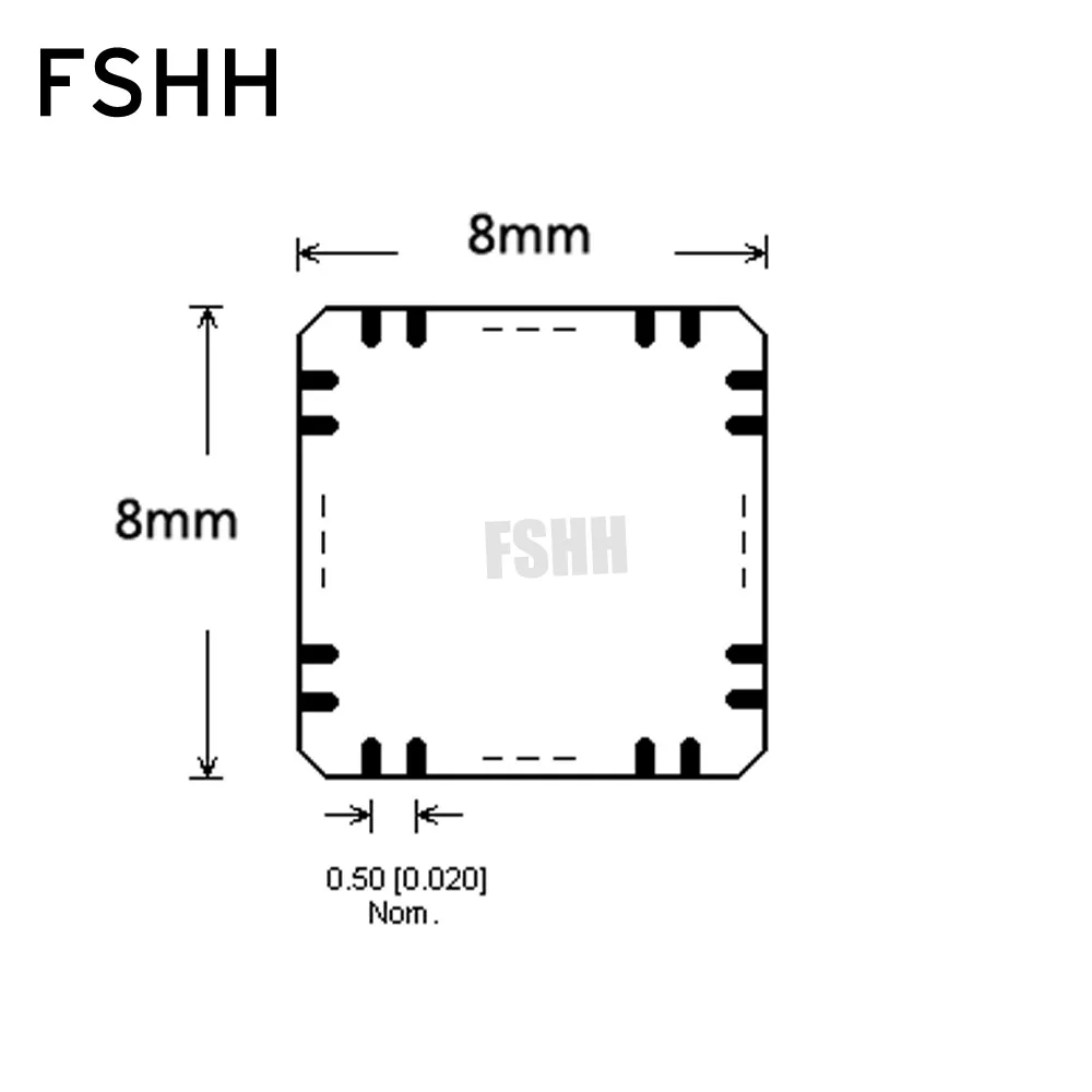 DFN56 MLF56 QFN56 WSON56 IC Test Socket(Flip test seat) Size=8x8mm  Pitch=0.5mm enlarge