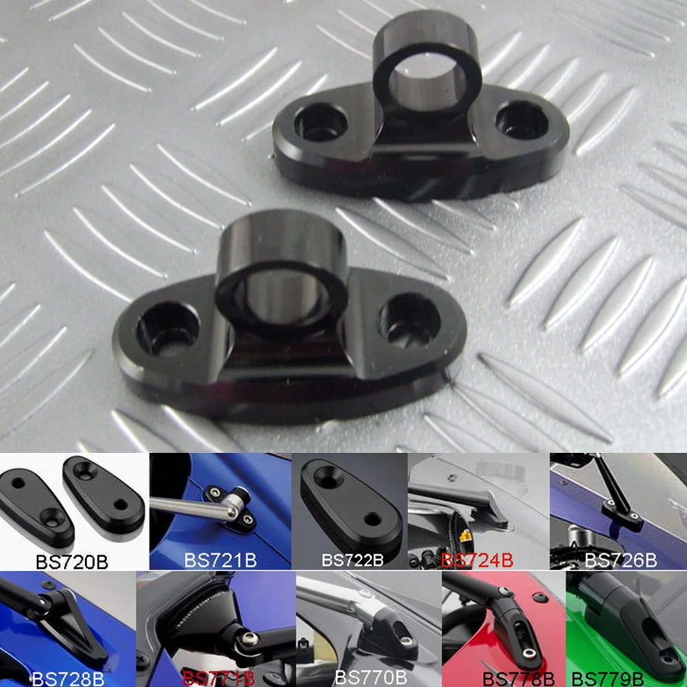 

Motorcycle rearview mirror fairing adapter Conversion Code For Honda CBR1000RR CBR600RR CBR900RR Kawasaki ZX10R ZX6R