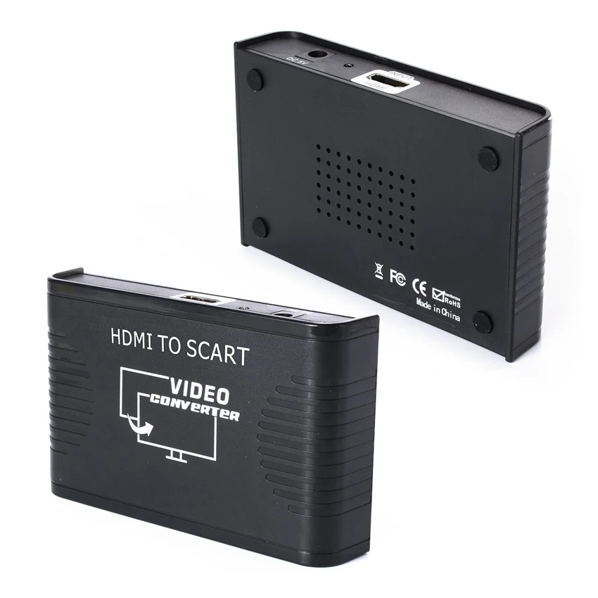 1080P HDMI-совместимый конвертер SCART видео аудио адаптер для HD ТВ DVD приставки с