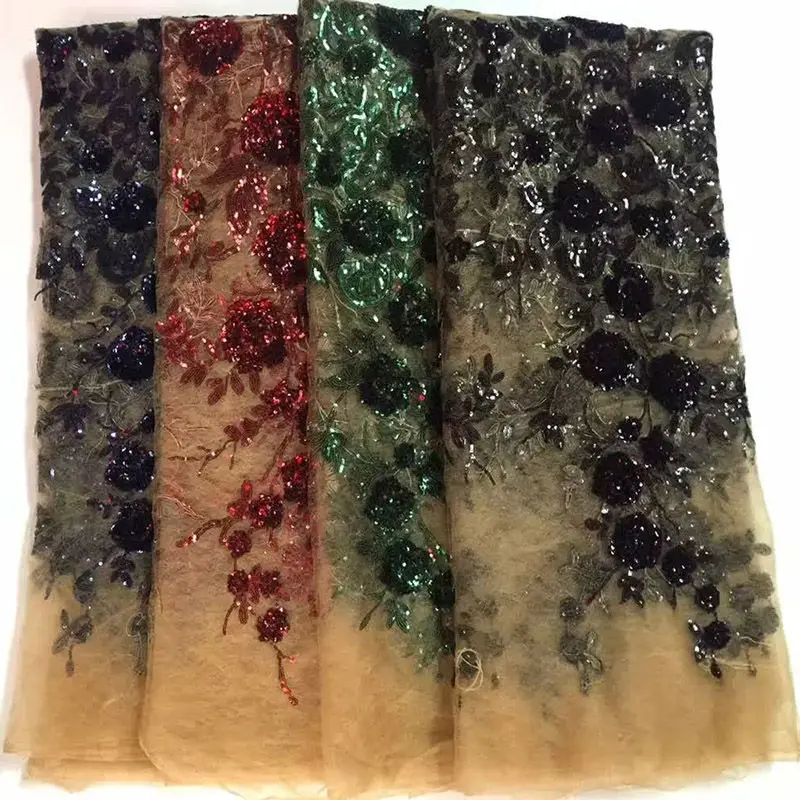 Кружевная ткань с вышивкой в виде цветка розы | Дом и сад