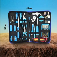 25pcs electrician tool kit set household tools set with 382 multimeter multi function hardware kit hand tools