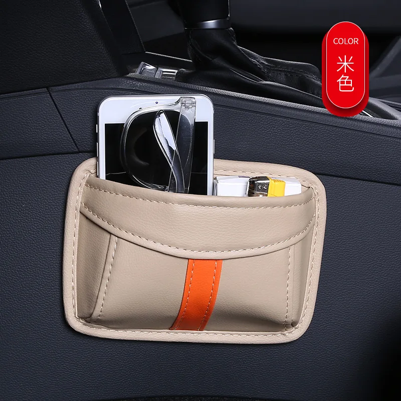 auto moile phones hold car phone holder car Storage bag car box storage car storage Multifunction accessories PU Leather