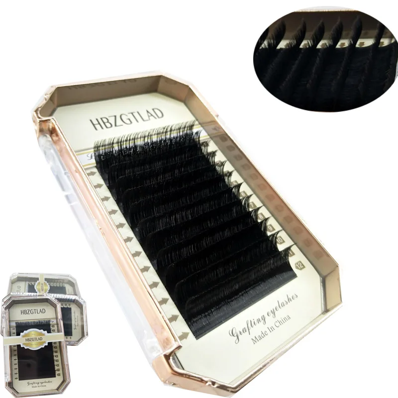 New Automatic Flowering Eyelash Extension Kit Silk Lash Individual Eyelash Flower Eyelashes For building Soft Volume Cilia