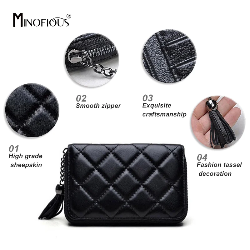 MINOFIOUS женский короткий однотонный кошелек мягкий из натуральной кожи модный