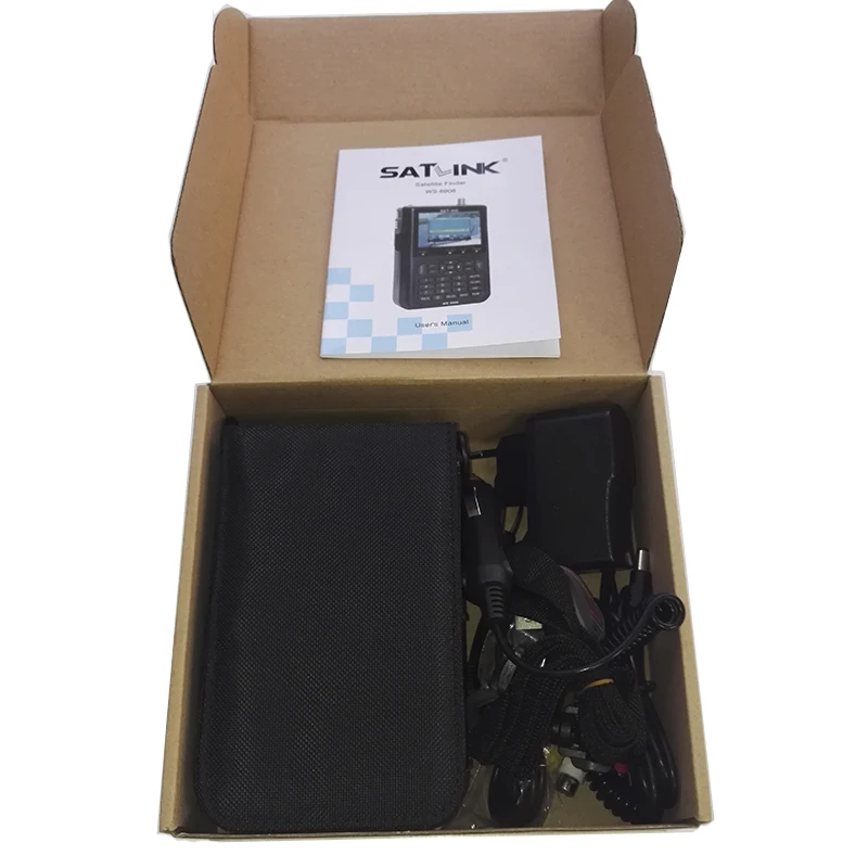 Satlink WS-6906 3," цифровой спутниковый искатель ЖК-DVB-S FTA измеритель сигнала передачи данных приемник WS 6906 с батареей 3000 мАч