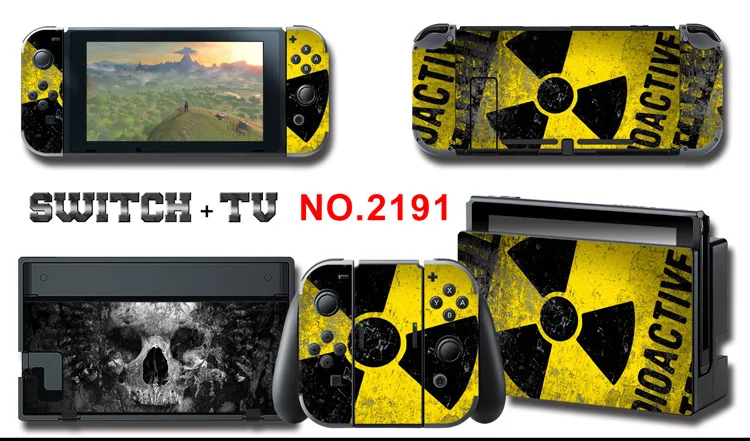Для nintendo Switch Pain sticker консоль Dock Joy Con полное покрытие цветной бумажной кожи Закаленное стекло протектор экрана от 2000-2305