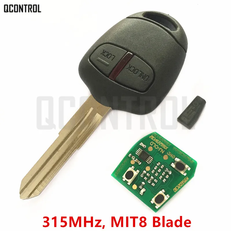 QCONTROL Автомобильный Дистанционный ключ с чипом для MITSUBISHI Vehicle Outlander Pajero Triton ASX Lancer