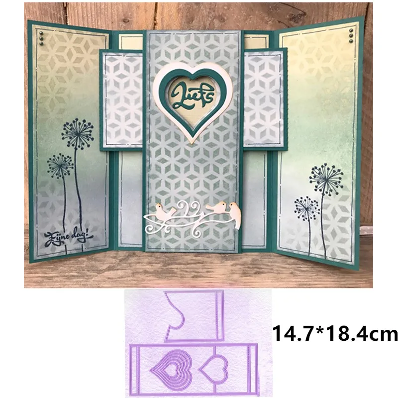 Picture 1 Серия 3D всплывающие рамки новые Diecuts металлические режущие штампы для DIY скрапбукинга изготовление бумажных открыток товары для декоративного рукоделия - Цвет: Picture 1