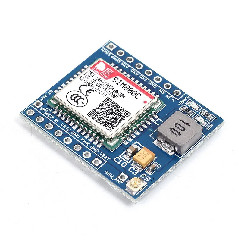 SIM800C GSM GPRS модуль 5 В/3 3 в TTL макетная плата IPEX с Bluetooth и TTS для Arduino STM32 C51|gprs module|development