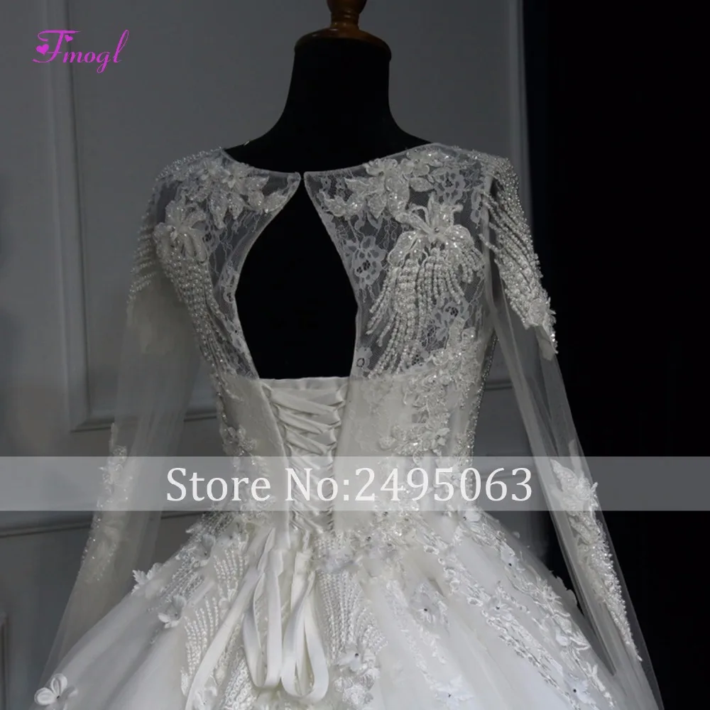 Vestido de Noiva свадебное бальное платье со шнуровкой и глубоким вырезом роскошное
