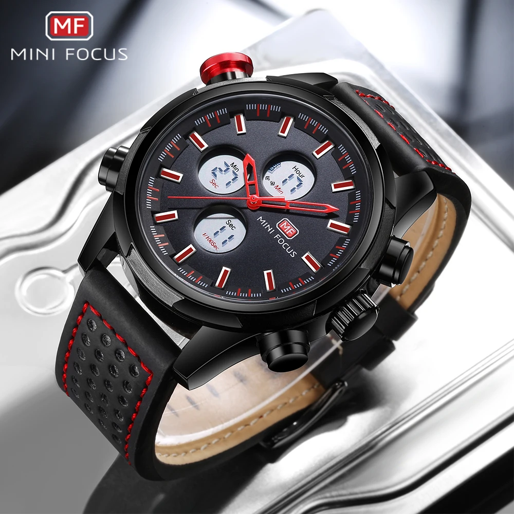 Многофункциональные мужские часы армейские военные хронограф с будильником