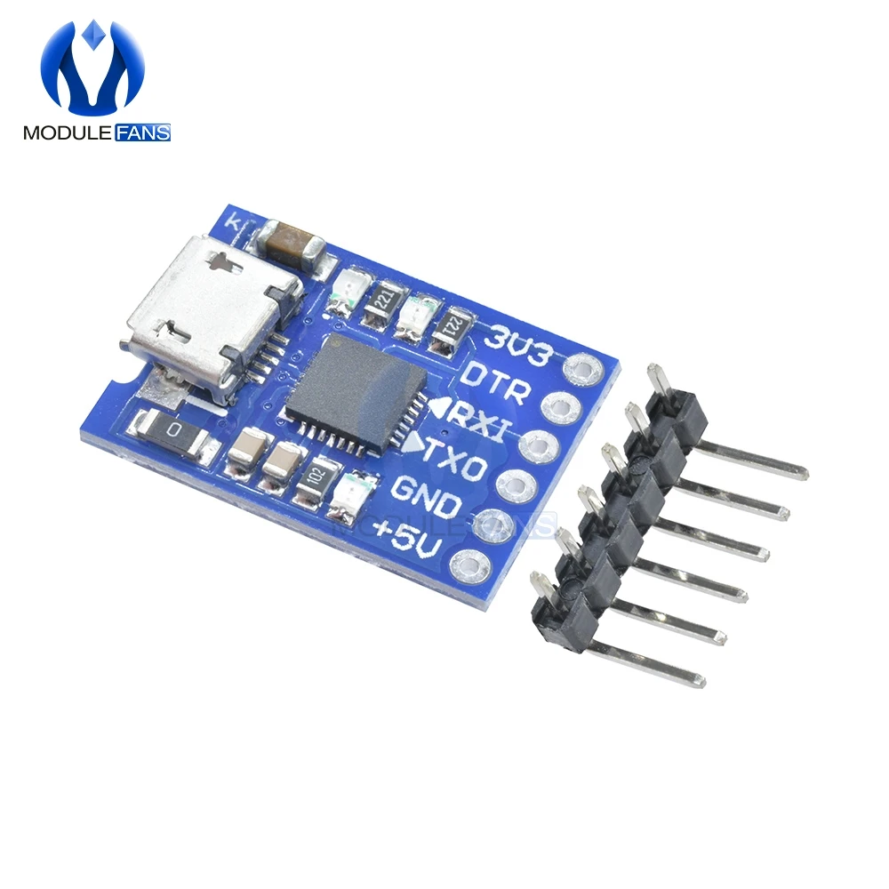 Преобразователь CJMCU CP2102 с MICRO USB на UART TTL модуль последовательный преобразователь 6