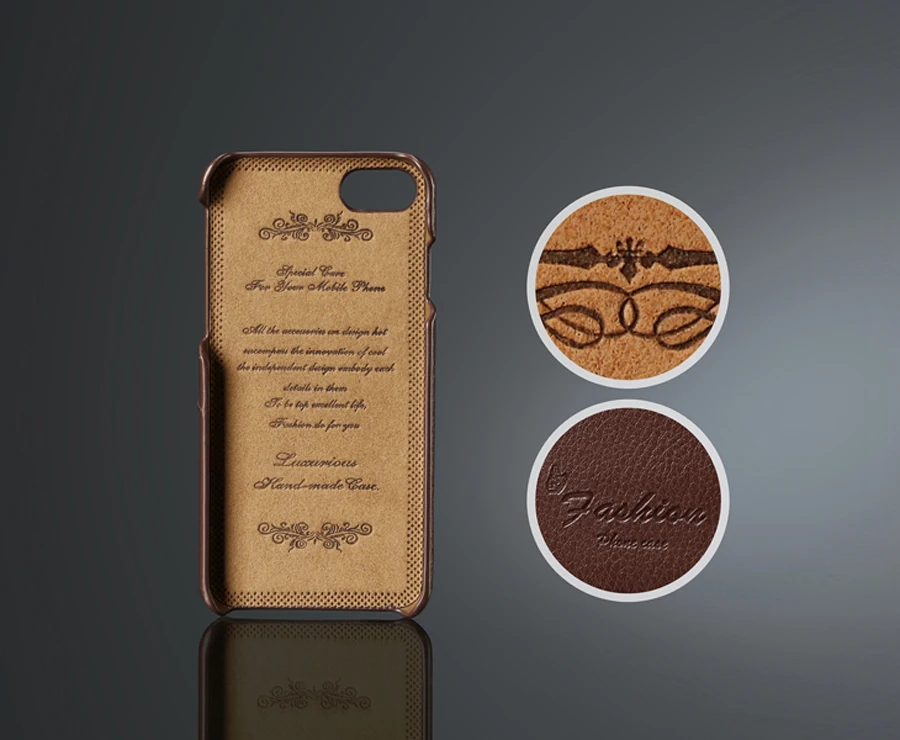 Чехол-накладка из 100% натуральной кожи для Apple iPhone 7 (4 дюйма) | Мобильные телефоны и