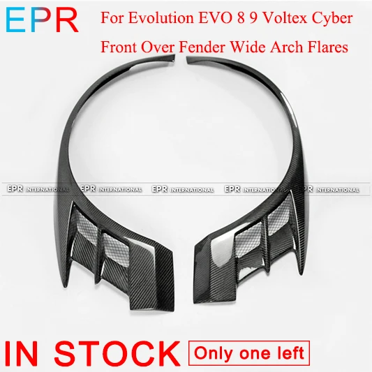 Для Evolution EVO 8 9 Voltex Cyber углеродное волокно переднее крыло широкие арки аксессуары