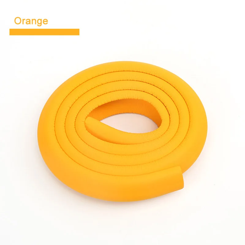 Orange 2 м детский защита для стола защита кромок письменного стола в полоску домашняя Подушка Защитная полоска безопасные детские средства защиты детей светодиодные панели полосы для ухода за ребенком бампер - Цвет: Orange