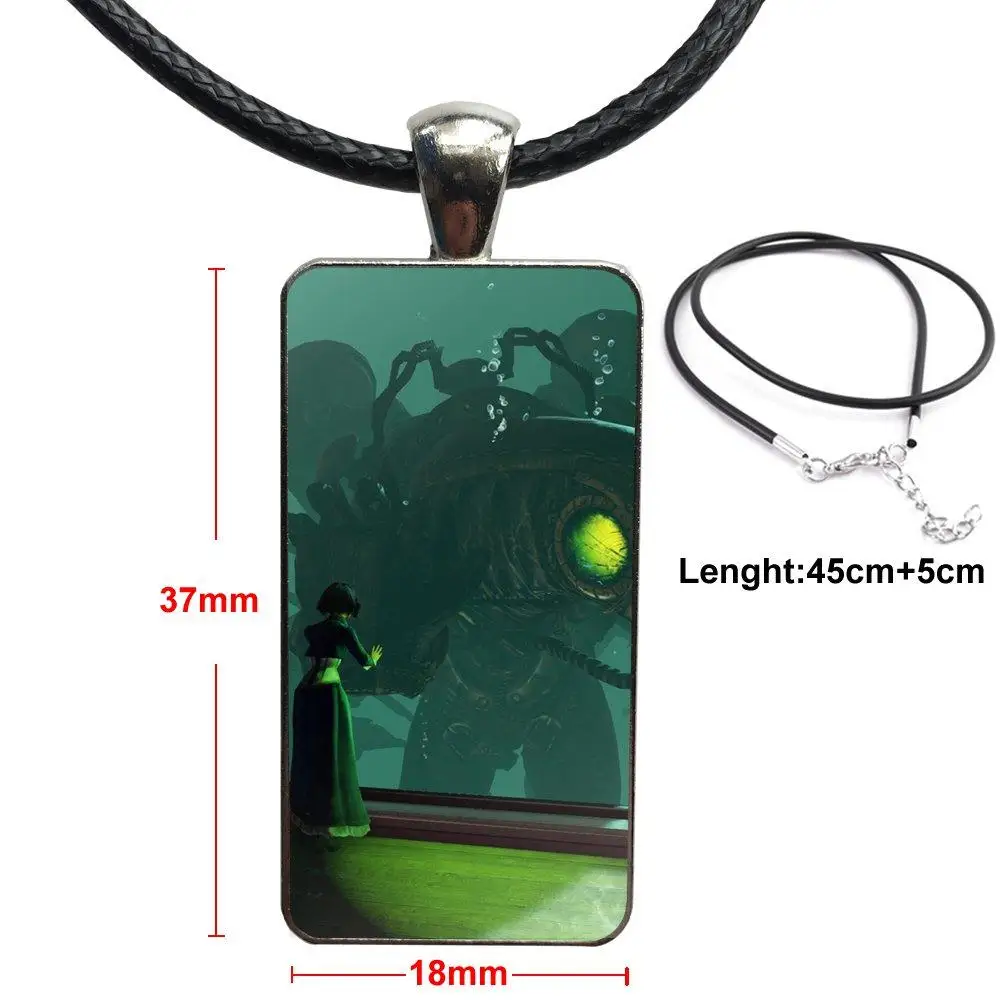 Ожерелье с подвеской из стекла Bioshock Infinite Songbird ожерелье кабошона прямоугольное