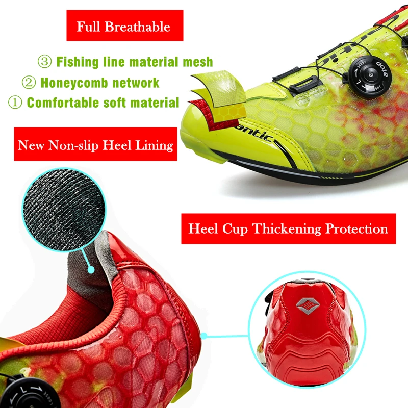 Santic Мужская обувь для велоспорта из углеродного волокна сверхлегкая дышащая