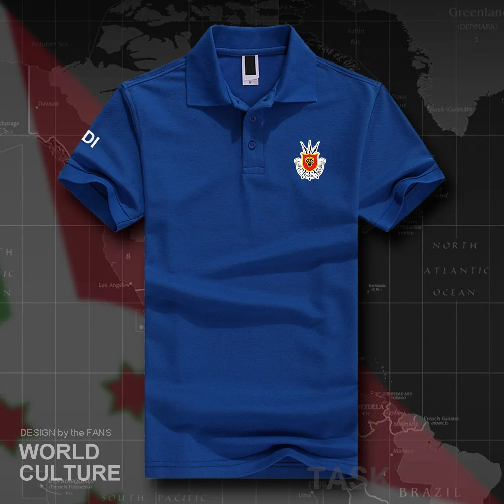 

Republic of Burundi BDI polo shirts men short sleeve white brands printed for country 2018 cotton nation emblem new fashion