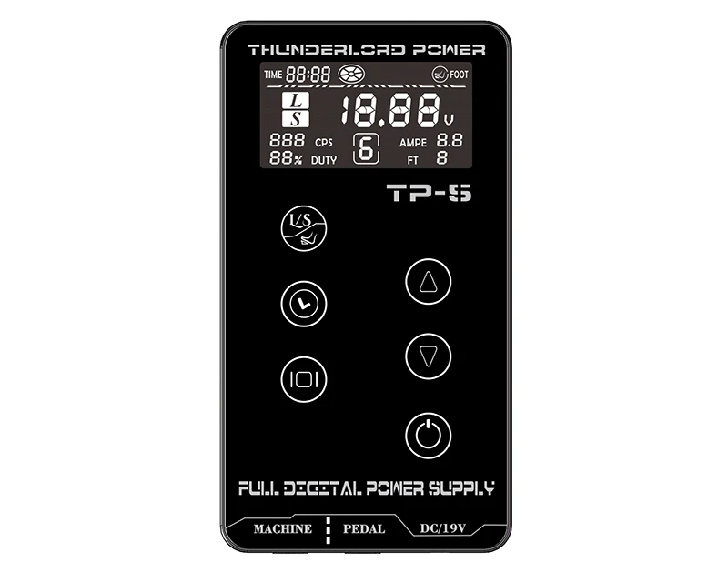 Источник питания для тату hp-2, обновленный сенсорный экран, TP-5, интеллектуальный цифровой ЖК-дисплей, набор для макияжа, тату-машина - Цвет: White