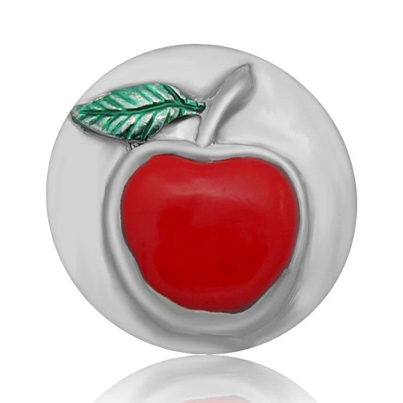 Новые модные круглые металлические кнопки Apple 18 мм подходят для ювелирные
