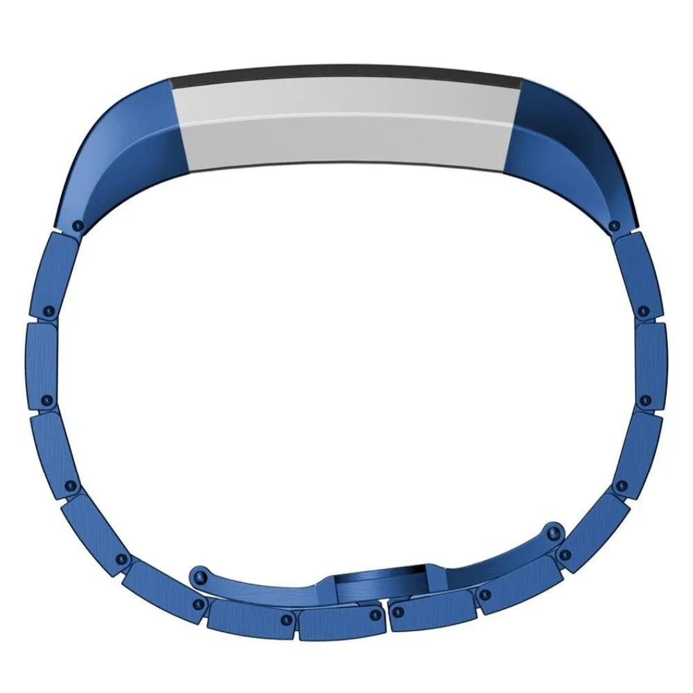 Хохлатая нержавеющая сталь часы ремешок для Fitbit Alta HR/Alta ремешок замена Браслет ремень аксессуары с металлической пряжкой