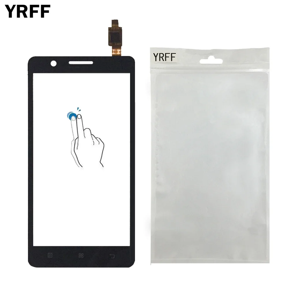 YRFF 5,0 ''Переднее стекло для телефона lenovo A536 A358 A 536 сенсорный экран дигитайзер панель Стекло инструменты+ Защитная пленка клей